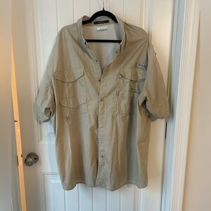 NWT PFG 3X Columbia Tan Shirt